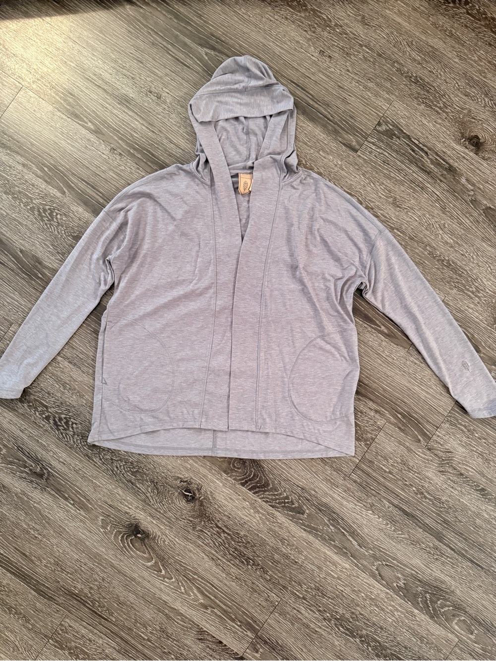 INDYGENA Akoro Open Front with Hood Athleisure Heather Gray
